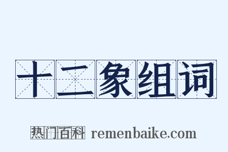 十二象组词是什么意思的图片